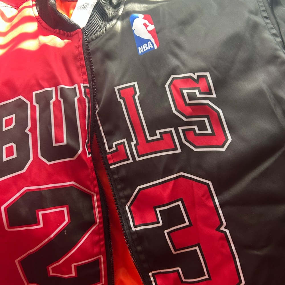 NBA Red and Black Varsity Bomber Jacket
